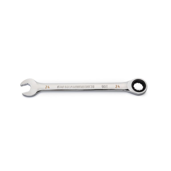 Gearwrench 24mm 90-Tooth 12 Point Ratcheting Combination Wrench - 86924