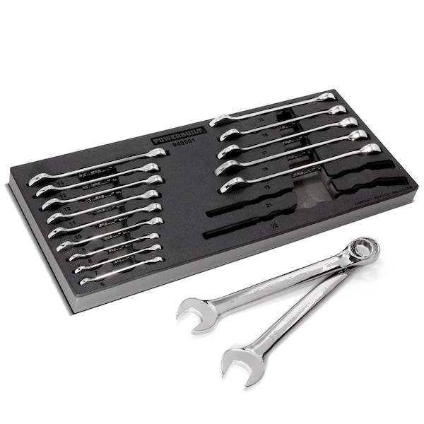 Powerbuilt 16Pc Metric Combination Wrench Set - 949001
