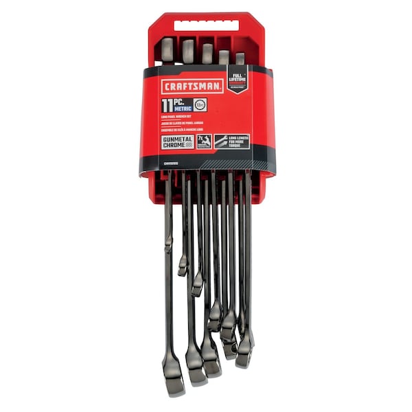 Craftsman Wrenches, 11-pc Metric Gunmetal Chrome L - CMMT87013