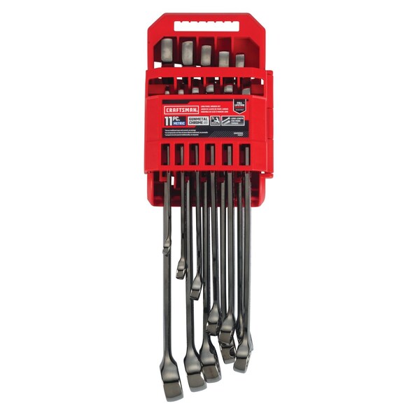 Craftsman Wrenches, 11-pc Metric Gunmetal Chrome L - CMMT87013