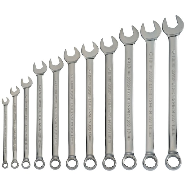Craftsman Wrenches, 11-pc Metric Gunmetal Chrome L - CMMT87013