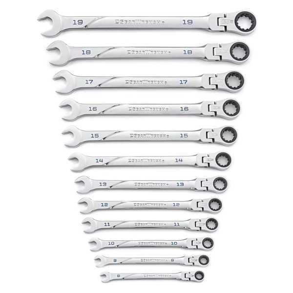 Gearwrench 12 Piece 120XP™ Universal Spline XL Flex Head Ratcheting Combination Metric Wrench Set - 86229