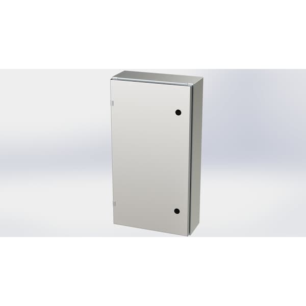 Saginaw Control & Engineering 316 Stainless Steel Electrical Enclosures, 30 in H, 6 in D, 16 in W, NEMA 3R, 4, 4X, 12, 13, Hinged - SCE-30EL1606SS6LP