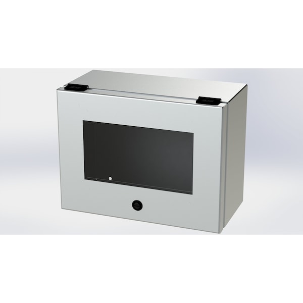 Saginaw Control & Engineering 304 Stainless Steel Electrical Enclosures, 9 in H, 6 in D, 12 in W, NEMA 3R, 4, 4X, 12, 13, Hinged - SCE-L9126ELJWSS