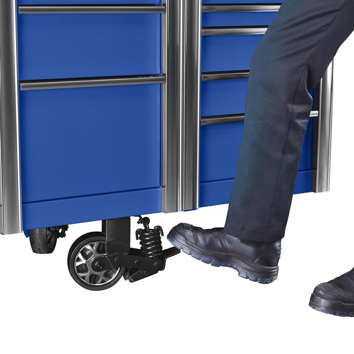 Icon 73 pulgadas x 25 pulgadas. Gabinete de rodillos profesional, azul - 56295.