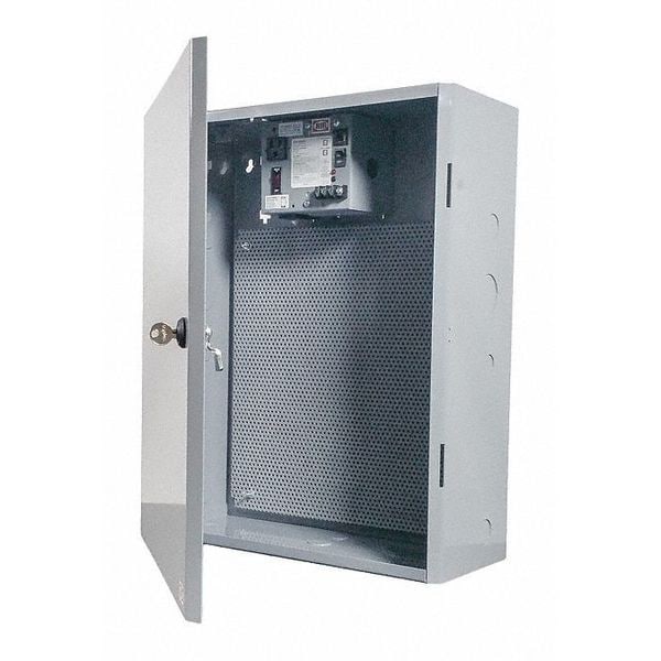 Functional Devices-Rib Steel Electrical Enclosures, 20 in H, 6.72 in D, 16.15 in W, Hinged - MHP4604100AB10