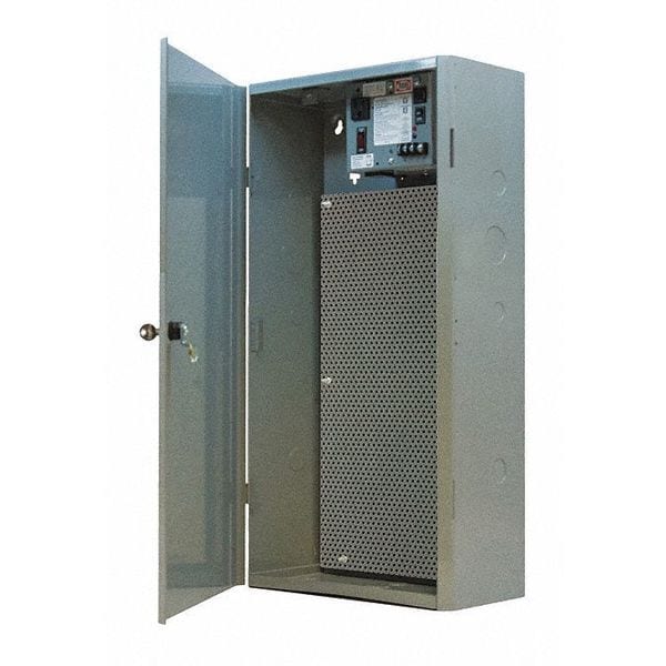 Functional Devices-Rib Steel Electrical Enclosures, 24-1/2 in H, 6-1/2 in D, 12-1/2 in W, Hinged - MHP3904100AB10