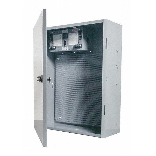 Functional Devices-Rib Steel Electrical Enclosures, 20 in H, 6.72 in D, 16.15 in W, Hinged - MHP4604100A100AB10