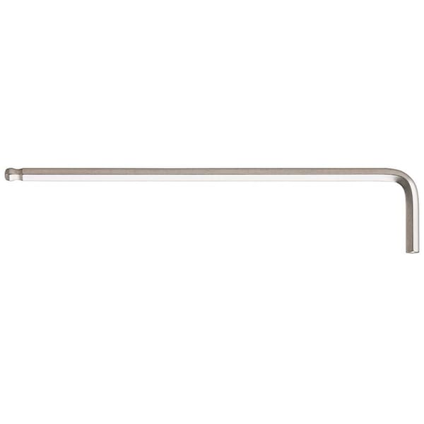 Eight Tool TAPER HEAD HEX KEY L-HANDLE EXTRA LONG, 1/4INCH X 185MM SLVR - TEL-1/4