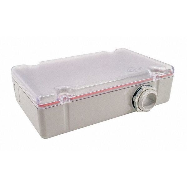 Functional Devices-Rib Plastic Electrical Enclosures, 4.28 in H, 2 in D, 7 in W, NEMA 4, 4X - PE6020-N4