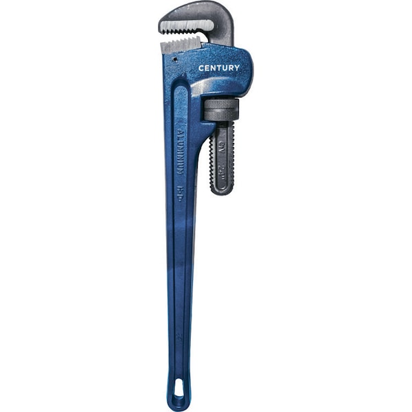Century Drill & Tool 24" L 3" Cap. Aluminum Pipe Wrench - 72608