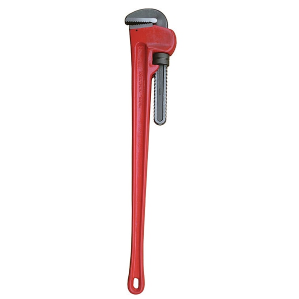 Westward 48 in L 6 in Cap. Cast Iron Straight Pipe Wrench - 6ATY2