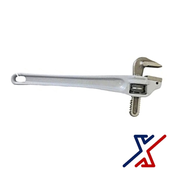 X1 Tools 18 Aluminum Pipe Wrench with a  90 Degree Head Offset 1 Wrench by X1 Tools - X1E-HAN-WRE-PIP-1050x1