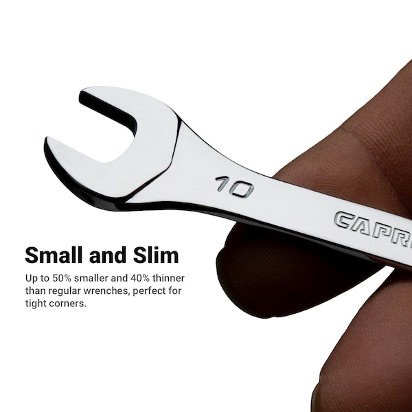 Capri Tools 12 x 916 Slim Mini Open End Wrench, SAE - CP11830-12916