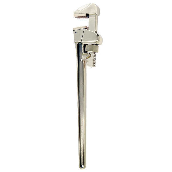 Ampco Safety Tools 18 in L 3 3/16 in Cap. Aluminum Straight Pipe Wrench - W-213AL