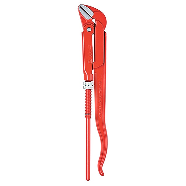 Knipex 22 in L 2 3/4 in Cap. Alloy Steel Swedish Pipe Wrench - 83 20 020