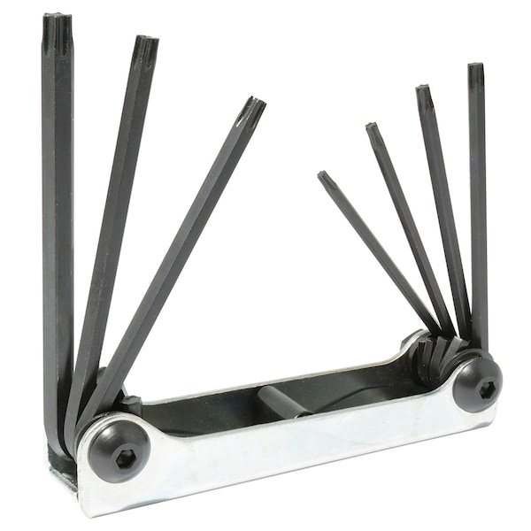 Urrea Metal case folding Torx® from T10 to T40 hex keys - 4979TX