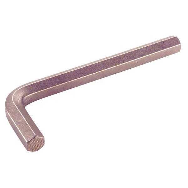 Ampco Safety Tools SAE Plain Hex Key, 3/16" Tip Size, 2 7/8 in Long, 7/8 in Short - WH-3/16