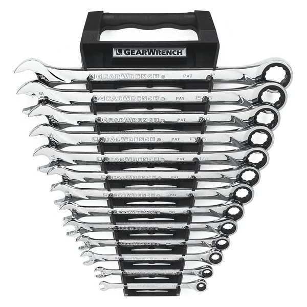 Gearwrench 13 Piece 72-Tooth 12 Point XL Ratcheting Combination SAE Wrench Set - 85199