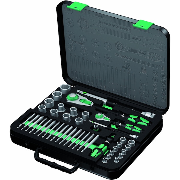 Wera Zyklop Speed Ratchet Set, 1/4" Drive and - 05160785001