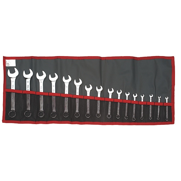 Facom Combo Wrench Set, 6/12 Pt, 3.2-17mm, 16 Pc - FM-39.JE16T
