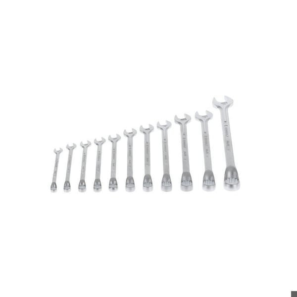 Gedore Combination Wrench Set, 11 pcs., 8-22mm, Finish: Chrome plated - 1 B-011
