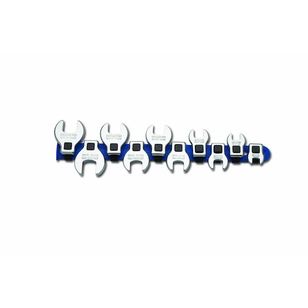 Cougar Pro Crowfoot Wrench 10 Pc Set - Metric Full - M701