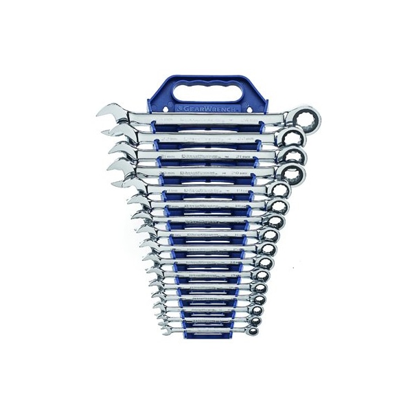 Apex Tool Group WRENCH SET COMBO RATCH MET12 PT 16 PC - GWR9416