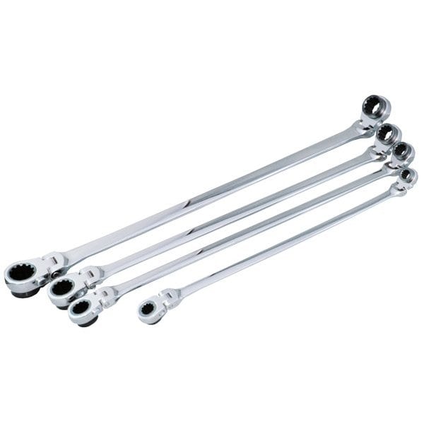 Atd Tools ATD 4-Piece XL Ratcheting Wrench Set - 8 SAE Sizes - 99750