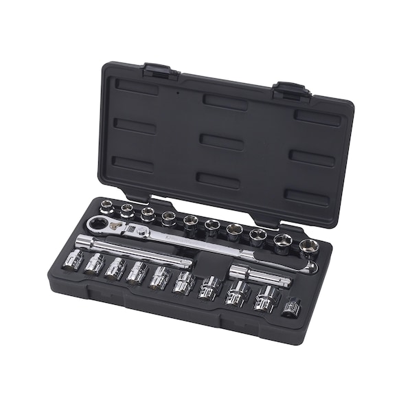 Gearwrench 23-Piece 3/8" Drive GearRatchet Set with Locking Handle - EHT893823