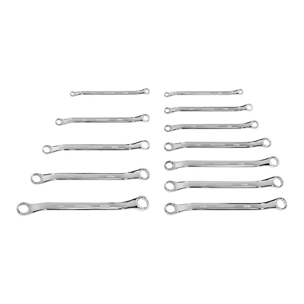 Tekton 45-Degree Offset Box End Wrench Set, 12-Piece (1/4-13/16 in., 6-19 mm) - WBE90301