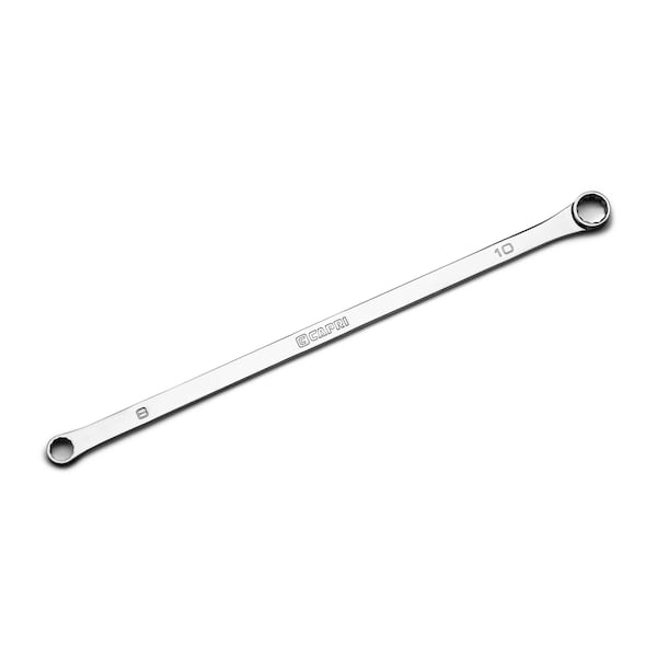 Capri Tools 8 mm x 10 mm 0-Degree Offset Extra-Long Box End Wrench - CP11800-0810