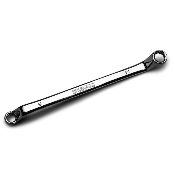 Capri Tools 9 mm x 11 mm 75-Degree Deep Offset Double Box End Wrench - CP11950-0911