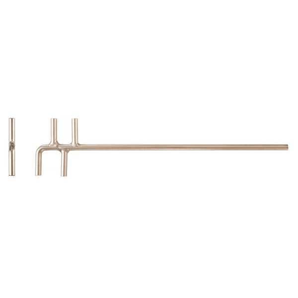 Ampco Safety Tools Valve Wheel Wrench, Non-Spark, 13/16 in - WV-20
