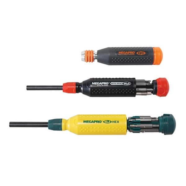 Megapro Phillips, Square, Star, Slot Bit 8 1/2 in, Drive Size: 1/4 in , Num. of pieces:8 - 151NAS-B