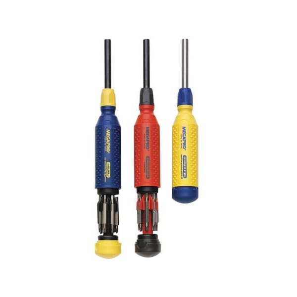 Megapro Phillips, Square, Star, Slot Bit 8 1/2 in, Drive Size: 1/4 in , Num. of pieces:8 - 151NAS-B