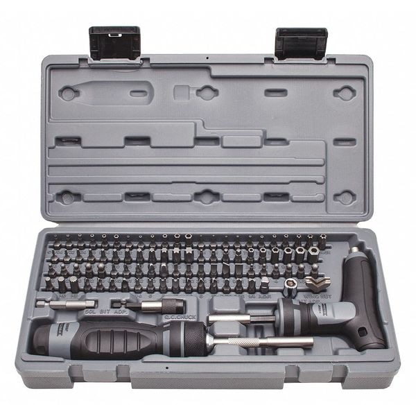 Proto 12 in, Drive Size: 1/4 in , Num. of pieces:91 - J61390