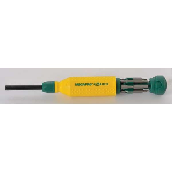 Megapro Hex Bit 8 1/2 in, Drive Size: 1/4 in , Num. of pieces:8 - 151HX-B