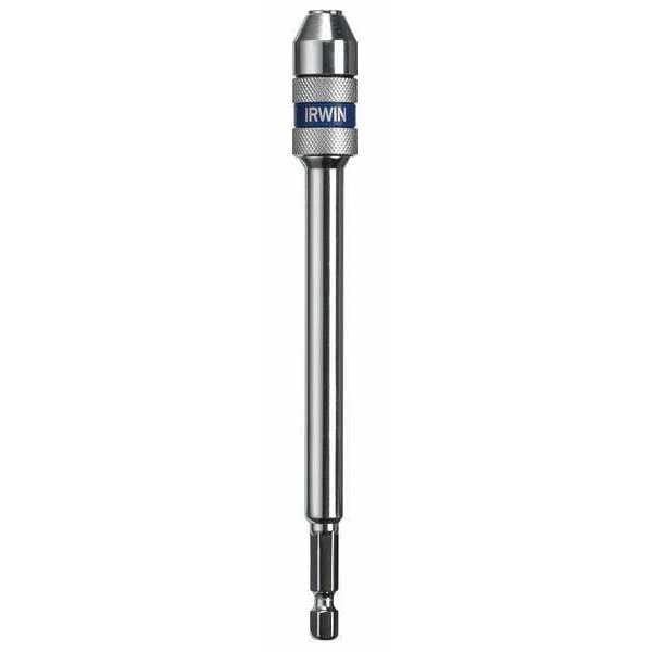 Irwin Bit Holder, 1/4 in Drive Size, 1/4 in Hex Shank Size, 6 in L, Magnetic - 4935704
