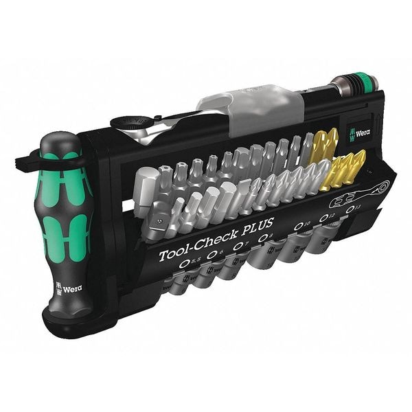 Wera Stainless Steel Ratchet Bit Set, 39-Piece - 05056490001