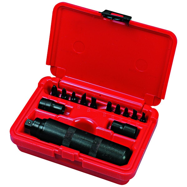Proto Hand Impact Driver Set, 3/8 in Drive, Black Oxide, 13-Piece - JHANDIM