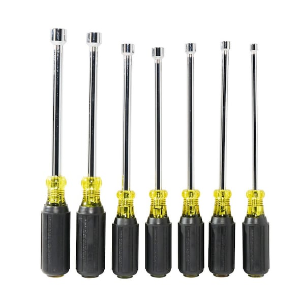 Klein Tools Nut Driver Set, Magnetic Nut Drivers, 6-Inch Shafts, 7-Piece - 647M