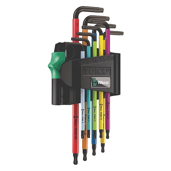 Wera Torx Key Set, 9 pcs., L Shape, Torx(R) - 05024335001