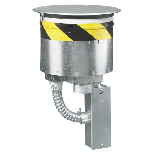 Hubbell Wiring Device-Kellems Recessed 8" Series, Through Floor Fitting Only, (1) S1R8JNC3 fitting box and (1) S1FRPT Hubbell Junction Box, No Sub Plates - S1R8PTFIT3