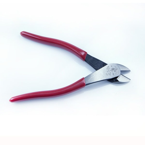 Klein Tools 8 1/8 in High Leverage Diagonal Cutting Plier Standard Cut Oval Nose Uninsulated - D248-8