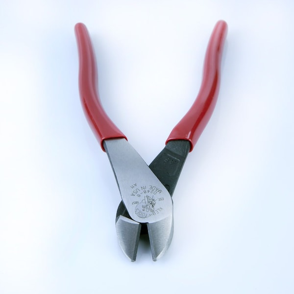 Klein Tools 8 1/8 in High Leverage Diagonal Cutting Plier Standard Cut Oval Nose Uninsulated - D248-8
