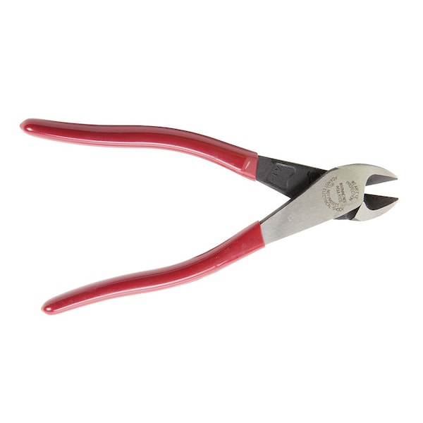Klein Tools 8 1/8 in High Leverage Diagonal Cutting Plier Standard Cut Oval Nose Uninsulated - D228-8
