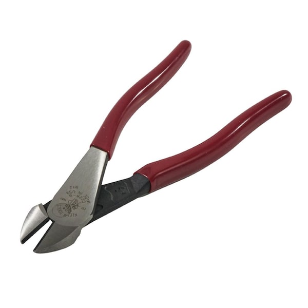 Klein Tools 8 1/8 in High Leverage Diagonal Cutting Plier Standard Cut Oval Nose Uninsulated - D228-8