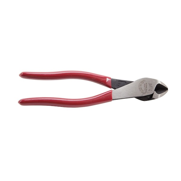 Klein Tools 8 1/8 in High Leverage Diagonal Cutting Plier Standard Cut Oval Nose Uninsulated - D228-8