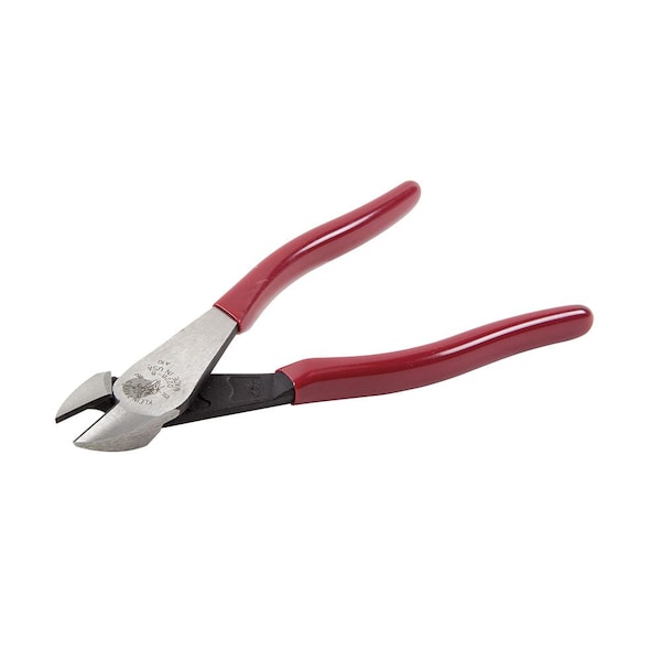 Klein Tools 8 1/8 in High Leverage Diagonal Cutting Plier Standard Cut Oval Nose Uninsulated - D228-8